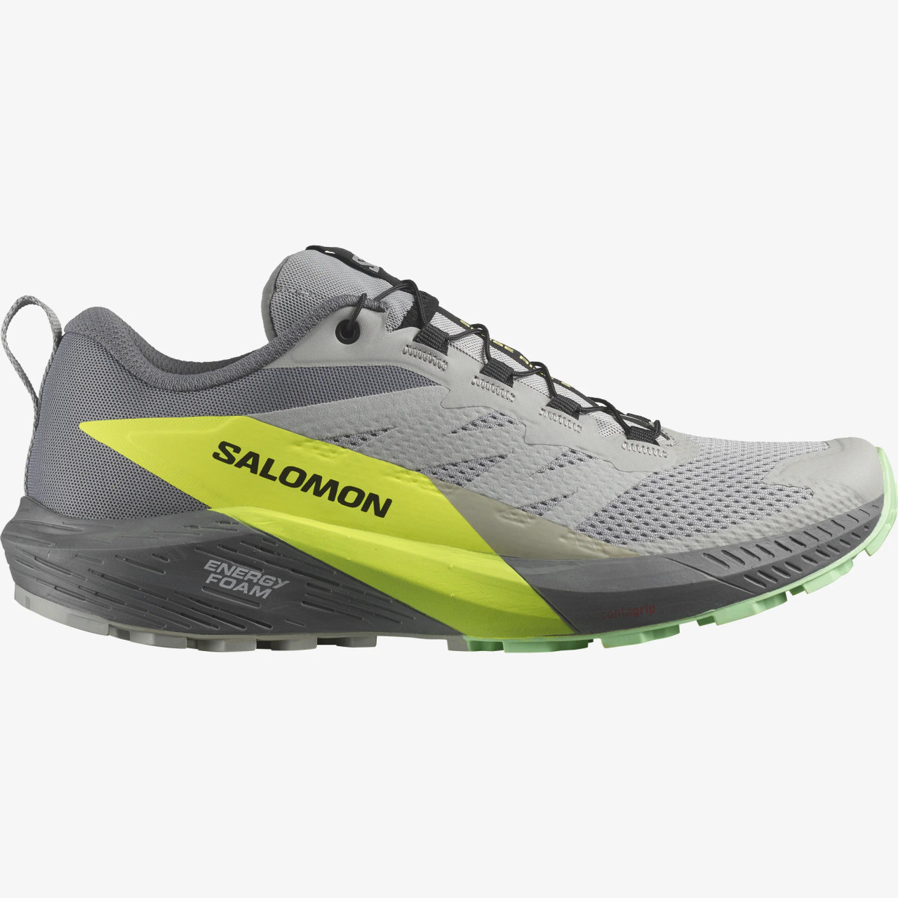 Salomon Men's Ride 5 Trail Running Shoes - Alloy/Quiet Shade/Safety Chaar