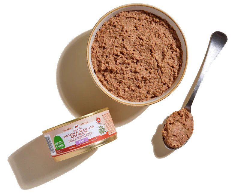 Open Farm Chicken & GrassFed Beef Pate Canned Cat Food Chaar