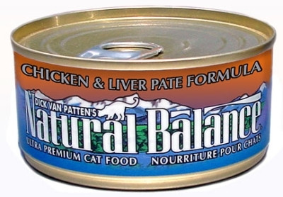 Natural Balance Ultra Premium Chicken & Liver Pate Canned Cat Formula