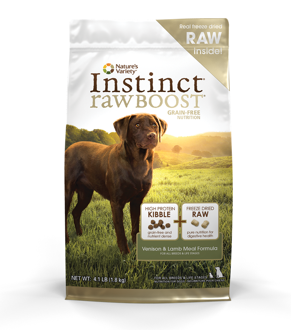 instinct raw boost venison