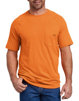 Dickies Men's Temp-iQ Performance Short Sleeve T-Shirt Bright Orange