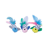 Coastal Turbo Fish with Feathers Cat Toy