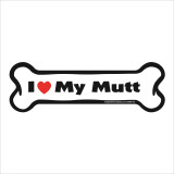 Imagine This! "I Love My Mutt" Bone Shaped Magnet