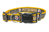 Pets First Pittsburgh Steelers Satin Collar 