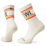 Smartwool Unisex Athletic SMRTWL Retro Stripe Crew Socks - Natural Smartwool Unisex Athletic SMRTWL Retro Stripe Crew Socks - Natural