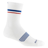 Darn Tough Men's Element Micro Crew Lightweight Running Sock - White