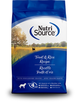 NutriSource Trout & Rice with Wholesome Grains Dry Dog Food