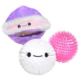 Patchwork Pet Clam with Pearl Prickle