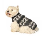 Chilly Dog Sweaters Gray Diamonds Dog Sweater