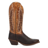 Laredo Women's Sundra Snip Toe Leather Boot - Chocolate