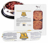 K9 Kraving Frozen Chicken & Vegetable 1 Lb Chub