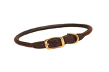 Tory Rolled Leather Dog Collar