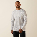 Ariat Men's Rebar Sunblocker Printed Long Sleeve T-Shirt - Micro Chip