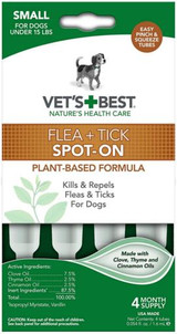 Vet's Best Flea & Tick Drops 4 Pack