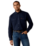 Ariat Men's FR Featherlight Work Shirt - Navy