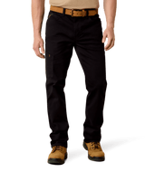 Ariat Men's Rebar M4 Relaxed Made Tough DuraStretch Straight Leg Pants - Black