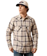 Ariat Men's Retro Hudde Fitted Snap Shirt - Peyote Plaid