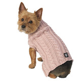 PetRageous Marley's Cable Sweater - Rose