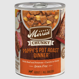 Merrick Chunky Pappy's Pot Roast Canned Dog Food 