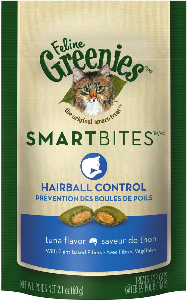 Greenies SmartBite Hairball Control Tuna Cat Treat Chaar