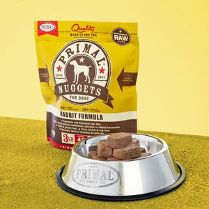 Primal Frozen Canine Raw Rabbit Nuggets 3lb
