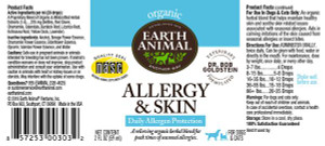 Earth Animal Allergy & Skin Organic Herbal Remedy 2oz for Dogs & Cats