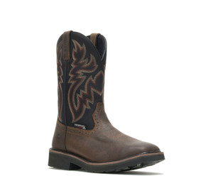 Wolverine Men's Rancher Waterproof Steel-toe Wellington- Black/Brown
