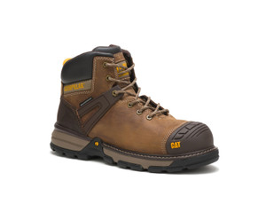 Cat Men's Excavator Superlite Waterproof Carbon Composite Toe Work Boot - Dark Beige
