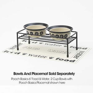 Petrageous Gizmo's Table 3"H holds up to (2) 6" Bowls