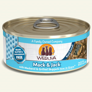 Weruva Mack Jack with Mackerel & Grilled Skipjack in Gravy Cat Food