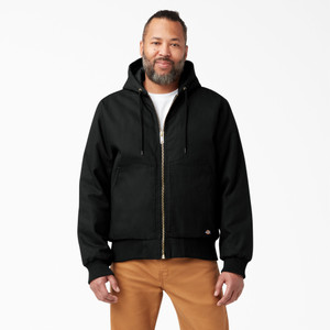 Dickies Rigid Duck Hooded Jacket - Black