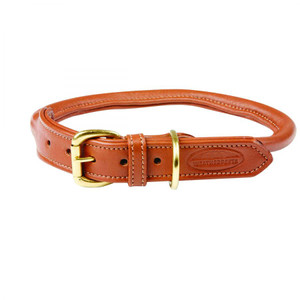 Weatherbeeta Rolled Leather Collar -  Tan