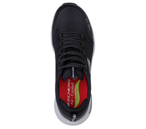 Skechers Women's Ebinal Arch Fit Slip Resistant Composite Toe Work Shoe - Black/Gray