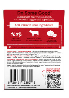 Open Farm Grass-Fed Beef Rustic Stew Wet Dog Food