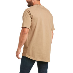 Ariat Men's Rebar "Cotton Strong" Tee - Khaki 