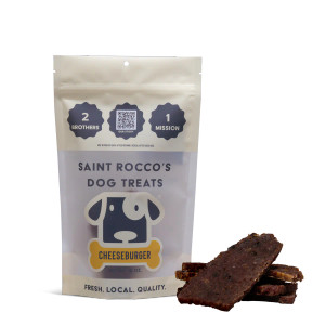 Saint Rocco's Cheeseburger Dog Treats 8oz
