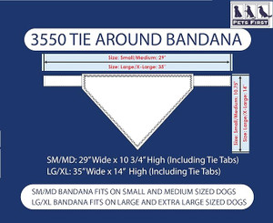 Pets First Dallas Cowboys Tie Around Dog Bandana