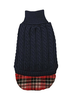 Ethical Pet Untucked Navy Dog Sweater