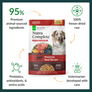 Ultimate Pet Nutrition Nutra Complete Freeze Dried Beef Dog Food