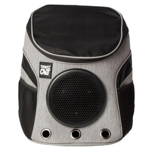 Travel Cat "The Fat Cat" Mini Cat Backpack - Heather Grey