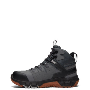 Timberland Pro Men's Tempe 6" Waterproof Alloy Toe Work Boot - Medium Grey Leather