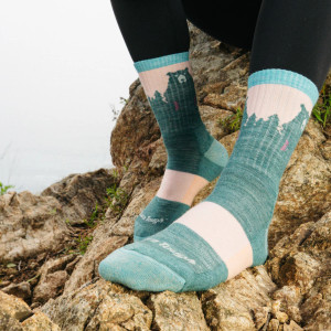 Darn Tough Women's Bear Town Micro Crew Lightweight Hiking Sock - Quartz