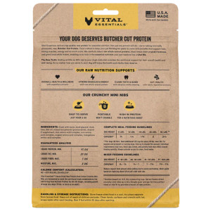 Vital Essentials Freeze Dried Raw Protein Duck Crunchy Nibs