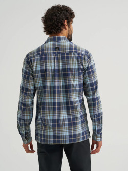 Wrangler ATG™ Men's Adventure 365 Shirt - Finch Blue Nights