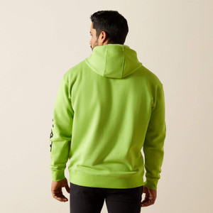 Ariat Men's Rebar Graphic Hoodie - Lime Heather/Black