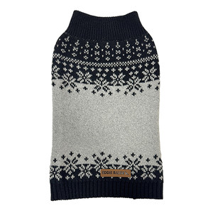 Petrageous Eddie Bauer Whitman Fair Isle Sweater - Gray/Black