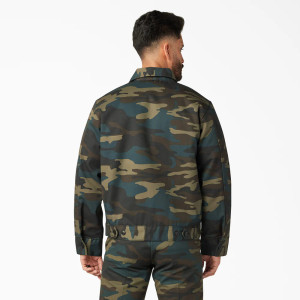 Dickie's Men's Insulated Eisenhower Jacket - Hunter Green Camo
