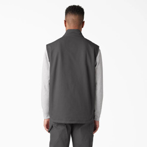 Dickie's Men's Duck Canvas High Pile Fleece Lined Vest - Rinsed Slate