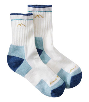 Darn Tough Women's Hiker Micro Crew Midweight Cushion Hiking Socks - White
