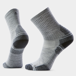 Smartwool Unisex Hike Mid Crew Socks - Light Gray